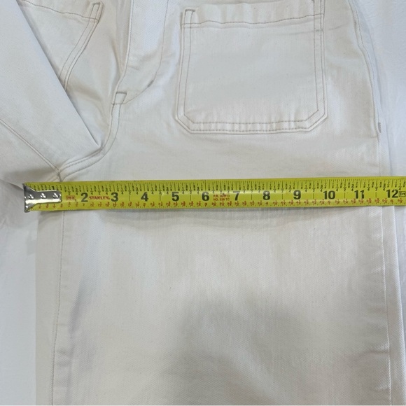 Madewell Cream Wide-Leg Jeans - Picture 11 of 13